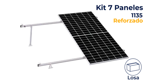 Kit reforzado next rail para 7 paneles de 15° a 30° hasta 1135mm