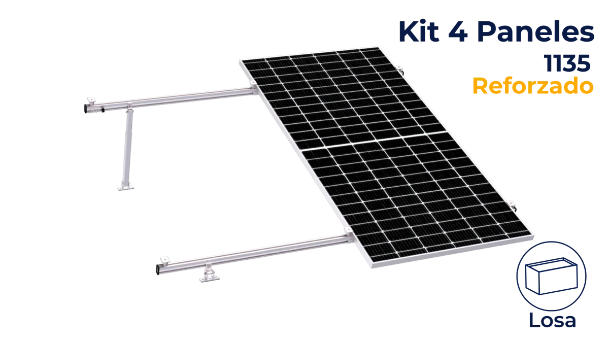 Kit reforzado Nxt-Rx para 4 paneles de 10° a 20° hasta 1135mm