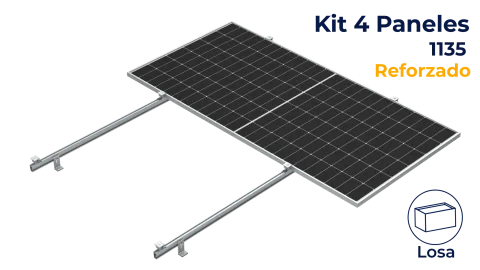 Kit reforzado Nxt-Rx para 4 paneles a 0° hasta 1135mm