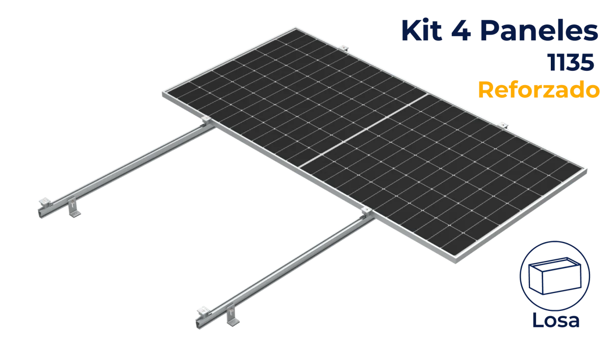 Kit reforzado Nxt-Rx para 4 paneles a 0° hasta 1135mm
