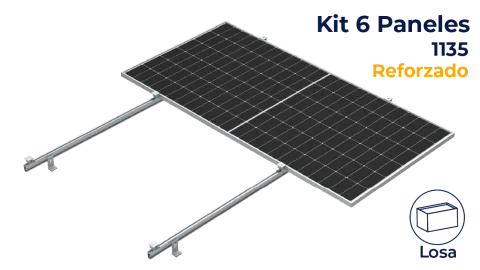 Kit reforzado Nxt-Rx para 6 paneles a 0° hasta 1135mm