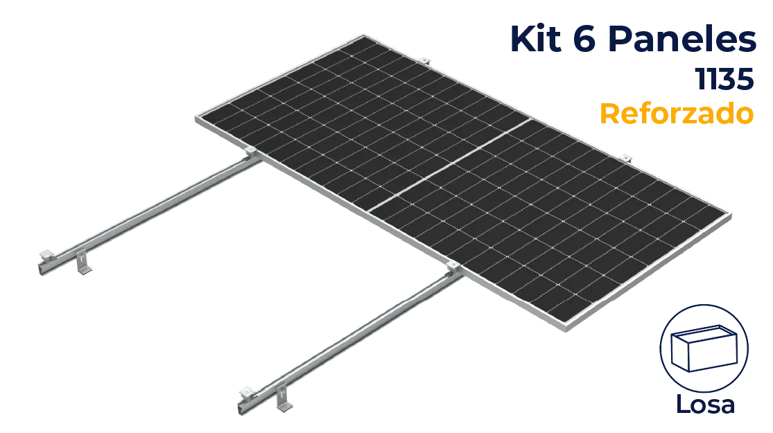 Kit reforzado Nxt-Rx para 6 paneles a 0° hasta 1135mm
