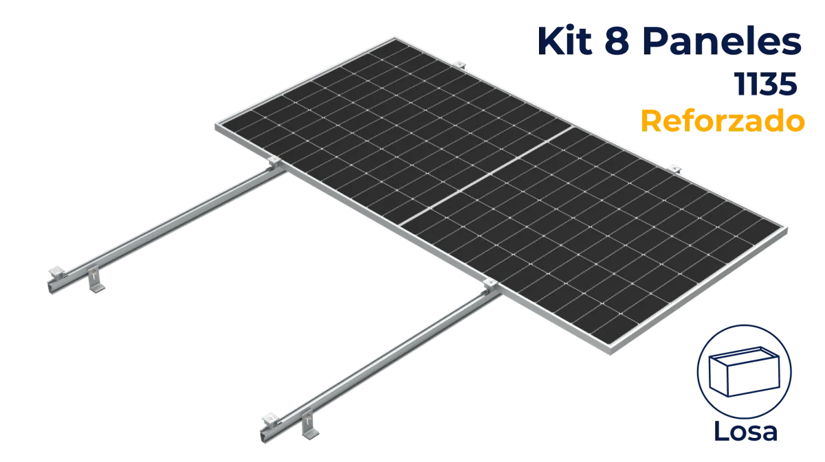 Kit reforzado Nxt-Rx para 8 paneles a 0° hasta 1135mm