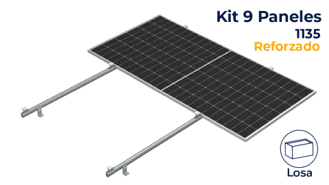 Kit reforzado next rail para 9 paneles de 0° hasta 1135mm