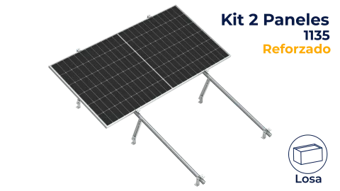 Kit reforzado Nxt-Rx Horizontal 2 paneles en 1 fila a 20° hasta 1135mm