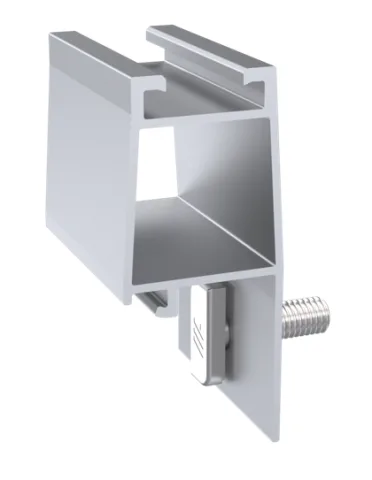 1 Perfil Nxt-Up para aumentar la altura del panel en lámina trapezoidal