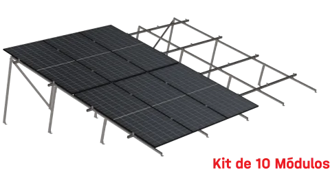 Kit de K2 para 10 paneles en dos filas a 10° hasta 1134 mm - 160 km/h