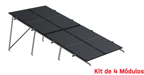 Kit de K2 para 4 paneles en dos filas a 20° hasta 1134 mm - 160 km/h