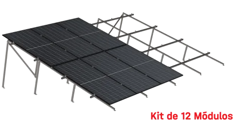 Kit de K2 para 12 paneles en dos filas a 20° hasta 1134 mm - 160 km/h