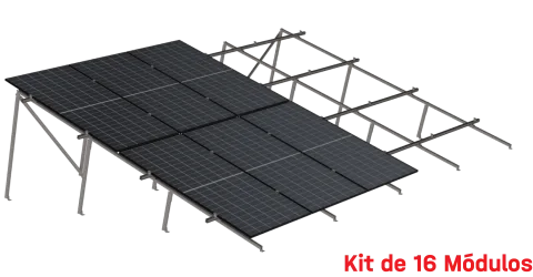 Kit de K2 para 16 paneles en dos filas a 20° hasta 1134 mm - 200 km/h