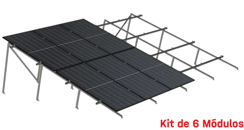 Kit de K2 para 6 paneles en dos filas a 20° hasta 1303 mm - 200 km/h