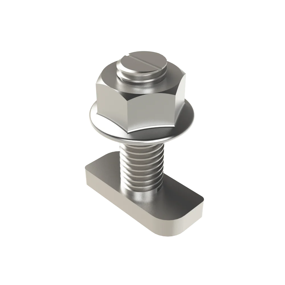 5 Tbolt M8x25 Acero Inoxidable con tuerca para NextRail