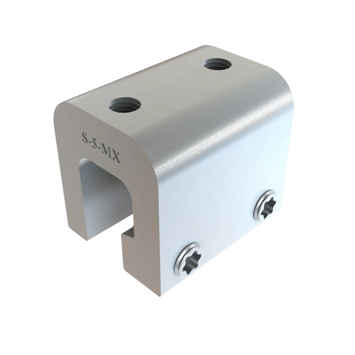 Abrazadera S-5-MX para fijación en lámina engargolada KR-18, KR-24