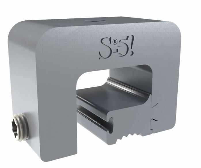 Abrazadera S-5-H-Mini para fijación en lámina engargolada horizontal