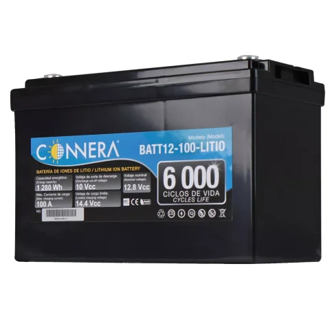 Batería de LITIO LiFePO₄ CONNERA BATT12-100-LITIO