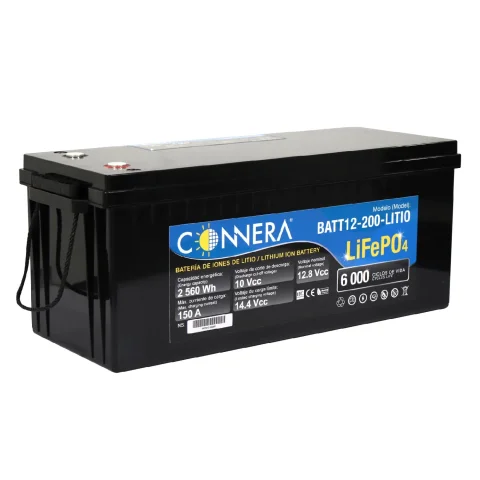 Batería de LITIO LiFePO₄ CONNERA BATT12-200-LITIO