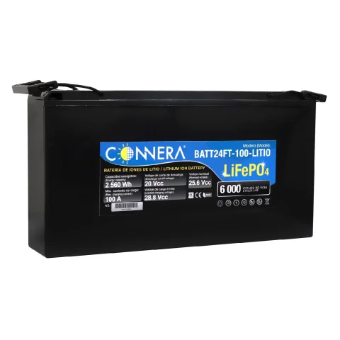 Batería de LITIO LiFePO₄ CONNERA BATT24FT-100-LITIO