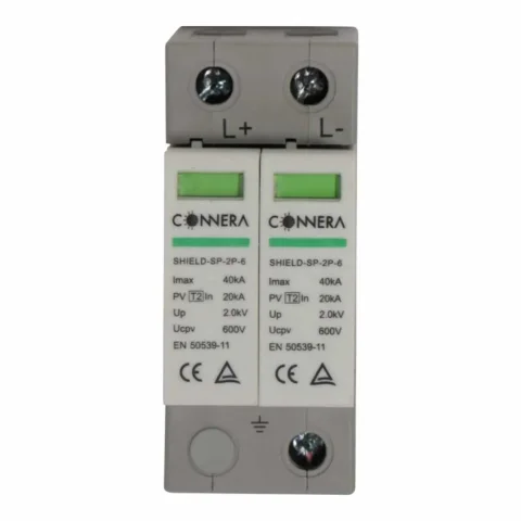 Supresor de picos 600 Vcc, 2 polos, CONNERA SHIELD-SP-2P-6